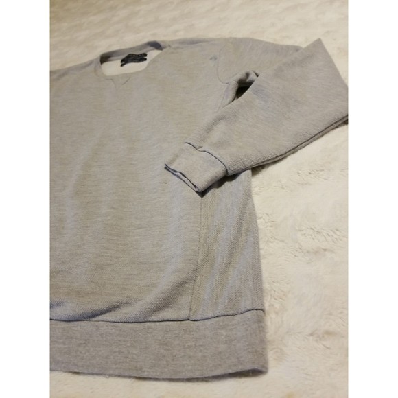 Zara Mens XXL Gray Sweatshirt Pullover Essentials Slim Fit Daily Outfit - Picture 7 of 13